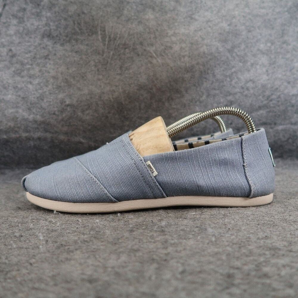 Toms Shoes Women 9.5 Flat Loafer Slip On Earthwise Comfort Casual Blue Lifestyle - Picture 4 of 15